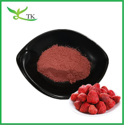 Serbuk Buah Pengeringan Beku Organik 100% Murni Serbuk Strawberry Pengeringan Bebas Gula