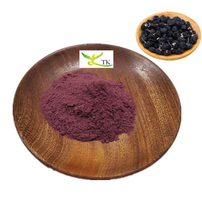 100% alami Cina Goji Berry Hitam Bubuk Buah Wolfberry Hitam Ekstrak 1% ~ 25% Antosianin